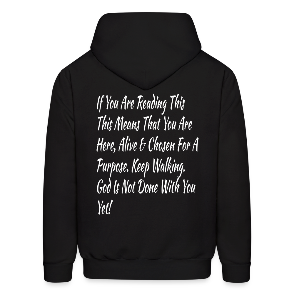 God Is Not Done With You Yet Hoodie - black