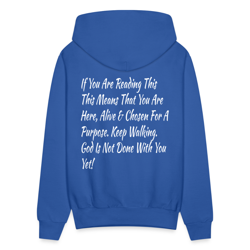 God Is Not Done With You Yet Hoodie - royal blue