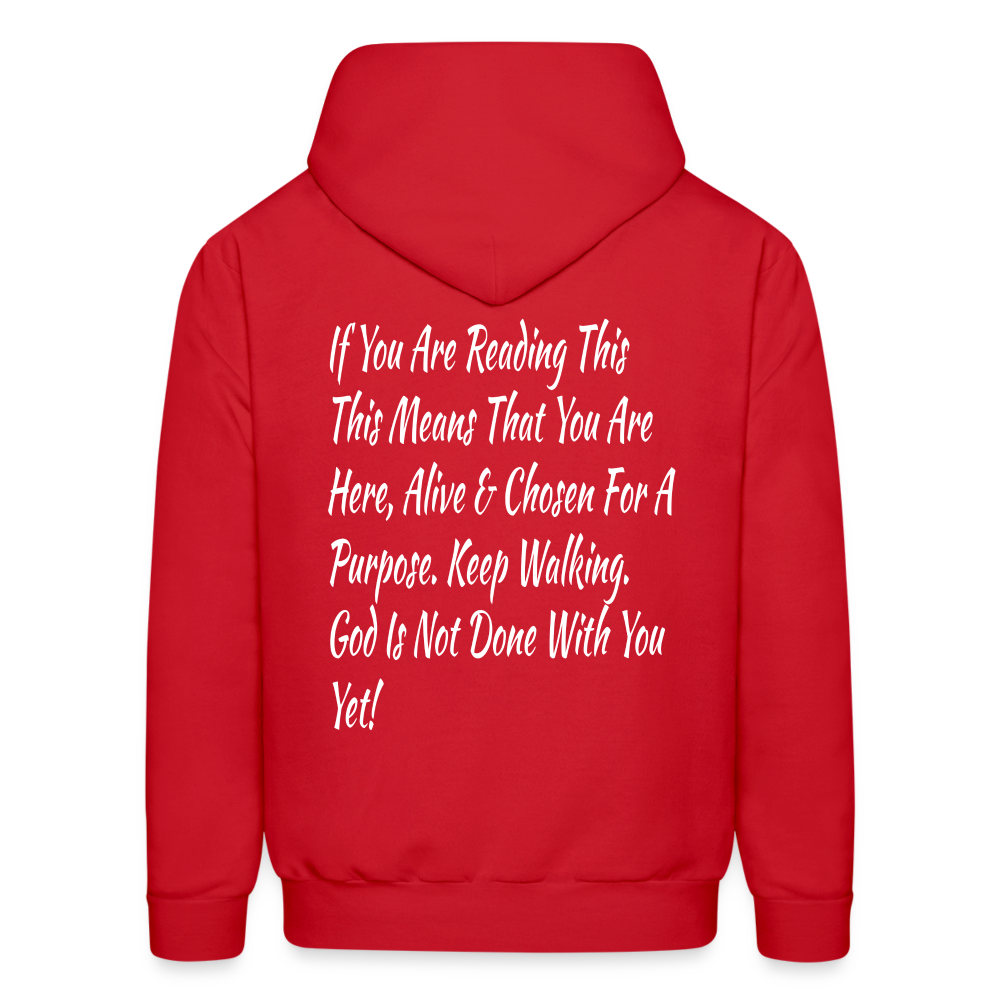 God Is Not Done With You Yet Hoodie - red