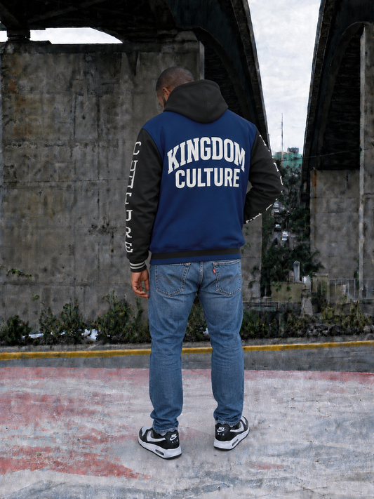 Kingdom Culture Hooded Baseball Jacket