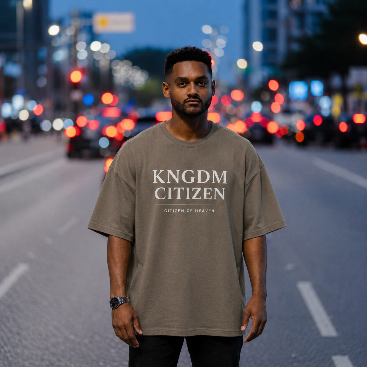 KNGDM Citizen Olive Tshirt