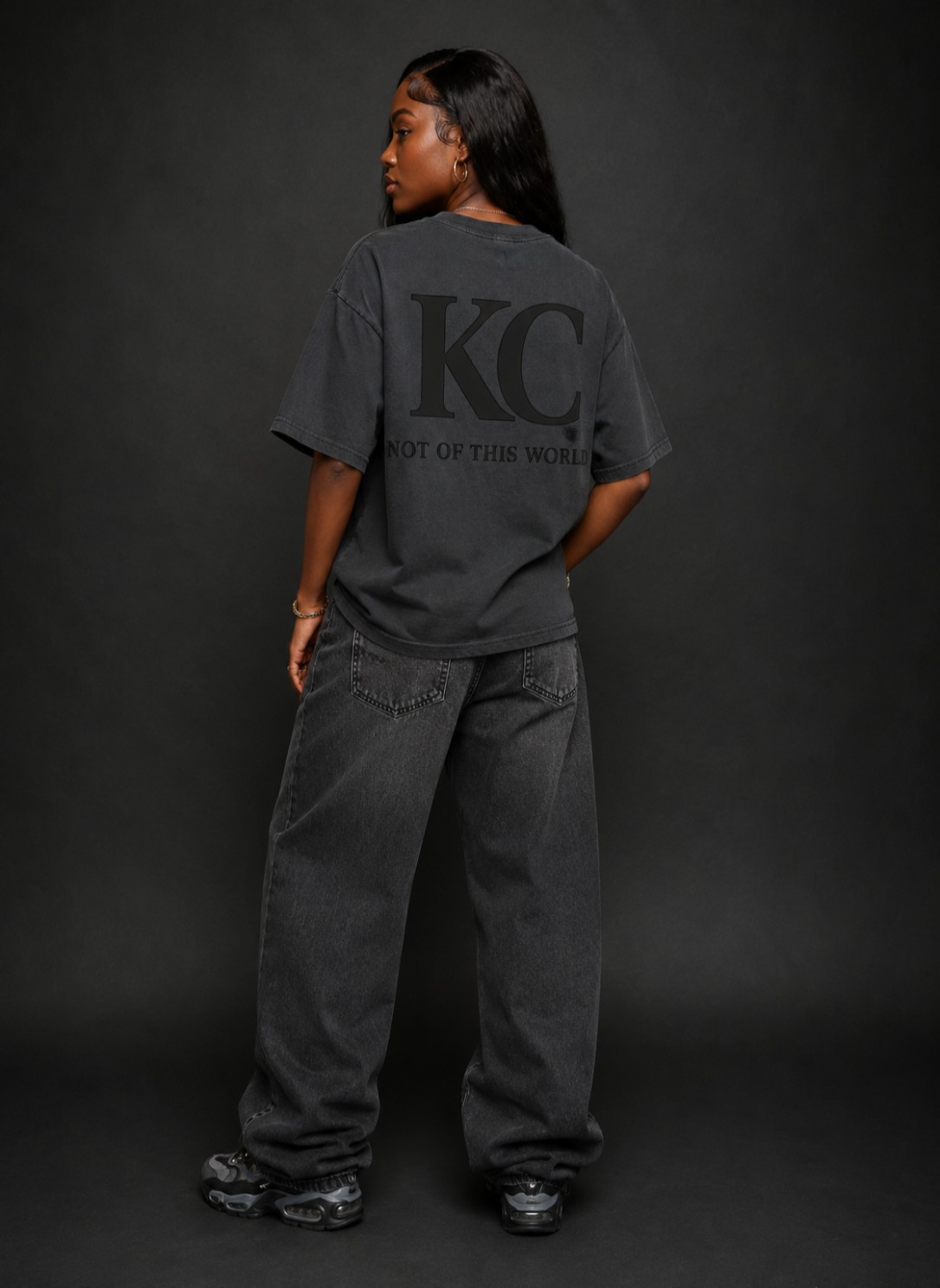 Kingdom Culture Black on Black Box Tee
