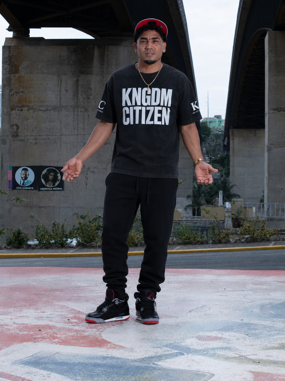 KNGDM Citizen Vintage Washed Frayed T-Shirt