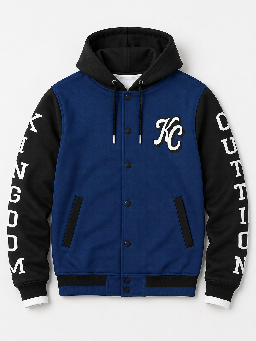 Kingdom Culture Hooded Baseball Jacket