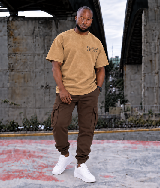 KNGDM Citizen Oversized T-Shirt (Light Brown)