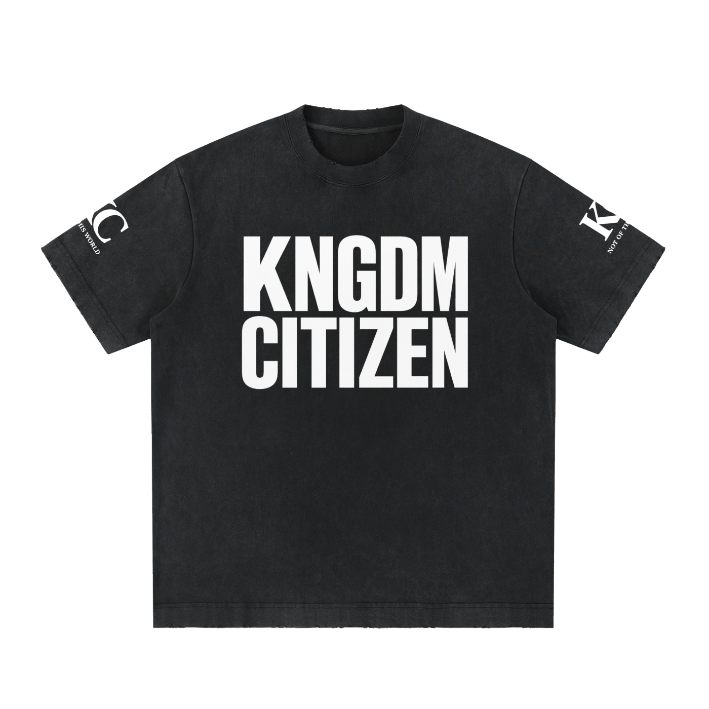 KNGDM Citizen Vintage Washed Frayed T-Shirt