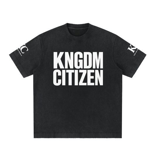 KNGDM Citizen Vintage Washed Frayed T-Shirt