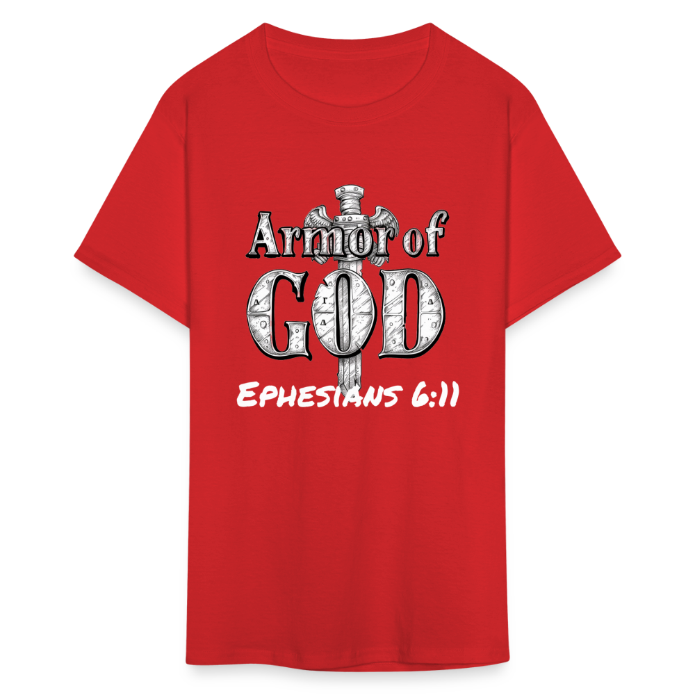 Armor Of God Unisex T-Shirt - red