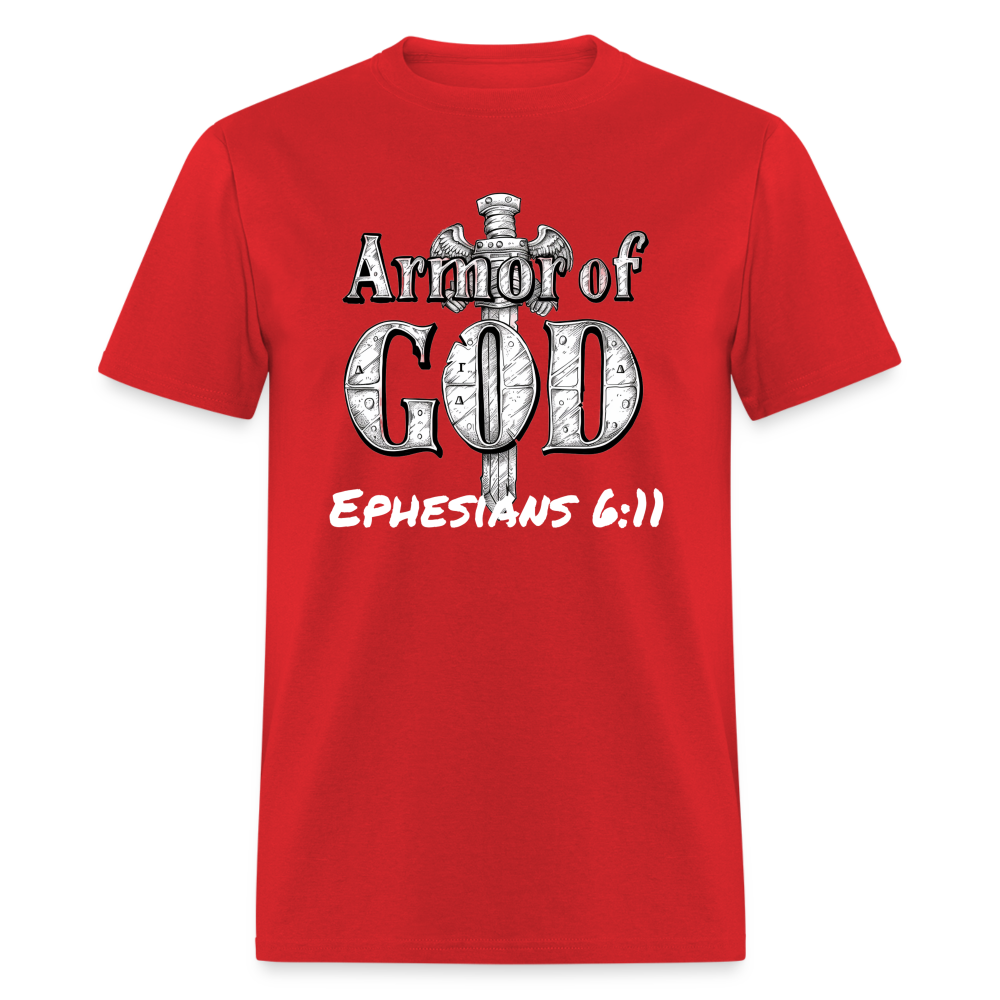 Armor Of God Unisex T-Shirt - red